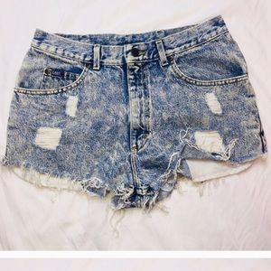 Lee Vintage Destroyed Jean Shorts